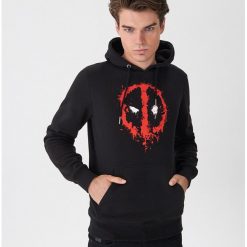 Bluza z kapturem Deadpool - Czarny. Czarne bluzy męskie House, s, bez wzorów, z kapturem, bez rękawów, z kapturem. Za 119,99 zł.