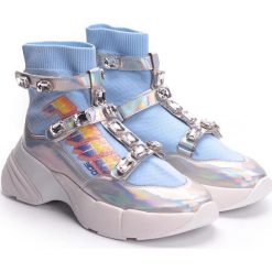Pinko Sneakersy "Neon". Trampki i tenisówki damskie Pinko, z materiału. Za 549,00 zł.