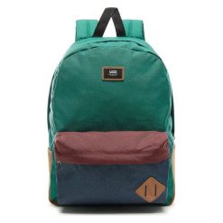 Vans Plecak Męski Mn Old Skool Ii Back Evergreen. Szare torby męskie skórzane marki Vans, w paski, sportowe. Za 148,00 zł.