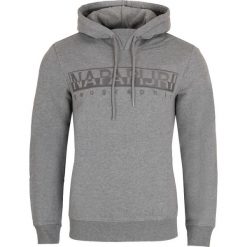 Bluza Napapijri. Szare bluzy męskie xxl, bez wzorów, z jeansu, z włoskim kołnierzykiem, bez rękawów, bez kaptura. Za 239,00 zł.
