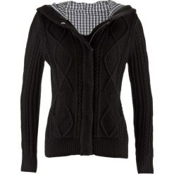 Kardigany damskie: Sweter rozpinany bonprix czarny