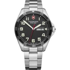 ZEGAREK VICTORINOX SWISS ARMY Fieldforce 241849. Szare zegarki męskie Victorinox, srebrne. Za 1630,00 zł.