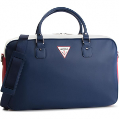 Torba GUESS - TM6587 POL91 BLM. Niebieskie torby męskie skórzane marki Guess, z aplikacjami, ze skóry ekologicznej. Za 499,00 zł.