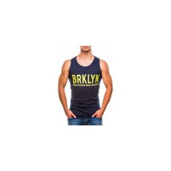 T-shirty męskie: BOKSERKA MĘSKA Z NADRUKIEM S819 – GRANATOWA