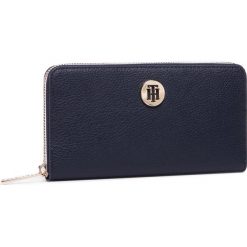 Duży Portfel Damski TOMMY HILFIGER - Th Core Lrg Za Wallet AW0AW08489 CJM. Niebieskie portfele damskie TOMMY HILFIGER, bez wzorów, ze skóry ekologicznej. Za 299,00 zł.