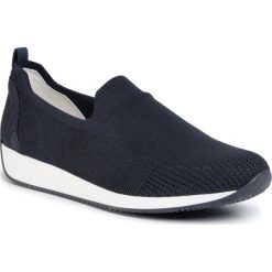 Półbuty ARA - 12-34080-02 Blau. Niebieskie półbuty damskie ara, bez wzorów, ze skóry, bez obcasa, na płaskiej podeszwie, bez zapięcia. Za 399,00 zł.