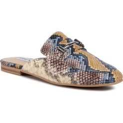 Klapki STEVE MADDEN - Kori SM11000935-03001-918 Multi Snake. Pomarańczowe klapki damskie Steve Madden, z aplikacjami, ze skóry ekologicznej, bez obcasa, na obcasie. W wyprzedaży za 249,00 zł.