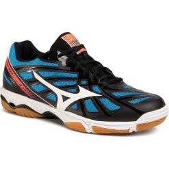 Buty MIZUNO - Wave Hurricane 3 V1GA174001 Czarny Niebieski. Niebieskie buty sportowe męskie Mizuno, z tworzywa sztucznego, bez zapięcia, na fitness i siłownię, mizuno wave. W wyprzedaży za 289,00 zł.