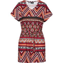 Tunika shirtowa bonprix ciemnoczerwony z nadrukiem. Czerwone tuniki damskie z nadrukiem bonprix. Za 29,99 zł.