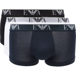 Emporio Armani 3-pack Bokserki Czarny Niebieski Biały. Niebieskie bokserki męskie z elastanu. Za 175,95 zł.