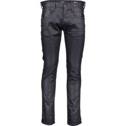Dżinsy "Anbass" - Regular fit - w kolorze czarnym. Czarne jeansy męskie Replay, m, w paski, klasyczne. W wyprzedaży za 275,95 zł.