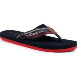 Japonki LEE COOPER - LCWL-20-33-011 Navy/Red. Niebieskie klapki damskie Lee Cooper, bez wzorów, ze skóry ekologicznej, bez obcasa. Za 79,00 zł.