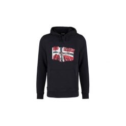 Bluzy Napapijri Burgee Hood. Niebieskie bluzy męskie Napapijri, s, bez wzorów, bez kołnierzyka, bez rękawów, bez kaptura. Za 226,99 zł.