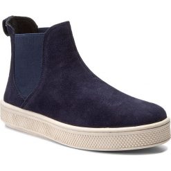 Sztyblety BIG STAR - Y273034 Navy. Niebieskie kozaki damskie marki BIG STAR, na co dzień, ze skóry, klasyczne, bez obcasa, bez zapięcia. W wyprzedaży za 169,00 zł.