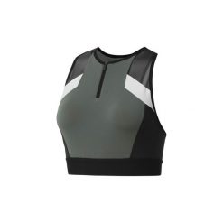 Biustonosze Reebok Sport Koszulka Color Block Crop. Zielone bluzki sportowe damskie Reebok Sport, l. Za 169,00 zł.