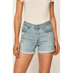 Levi's - Szorty jeansowe. Niebieskie szorty damskie Levi's®, s, bez wzorów, z bawełny, casualowe, z podwyższonym stanem. W wyprzedaży za 199,90 zł.
