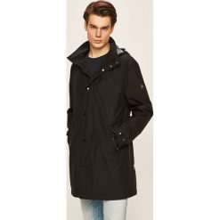 Pierre Cardin - Kurtka 4622.2000.70470. Czarne płaszcze męskie Pierre Cardin, bez wzorów, z poliesteru, długie, z kapturem. W wyprzedaży za 1149,00 zł.