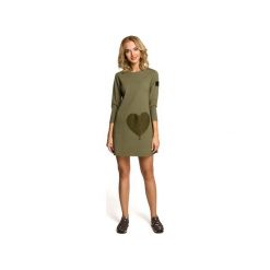 M053 Mini sukienka – tunika z kieszenią w. Sukienki damskie Moe, m, bez wzorów, z elastanu, bez kołnierzyka, bez rękawów, mini. Za 105,00 zł.