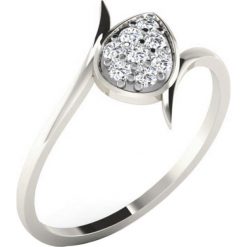 Złoty pierścionek z diamentami. Szare pierścionki damskie Art of Diamond & Co., z diamentem, złote. W wyprzedaży za 659,95 zł.