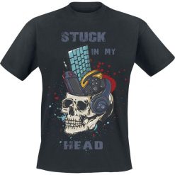Stuck In My Head T-Shirt czarny. Czarne koszulki męskie Stuck In My Head, xl, z nadrukiem, z okrągłym kołnierzem. Za 74,90 zł.