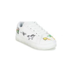 Buty Dziecko Kangaroos K-CREW. Białe trampki dziewczęce KangaROOS, bez wzorów, bez zapięcia. Za 179,00 zł.