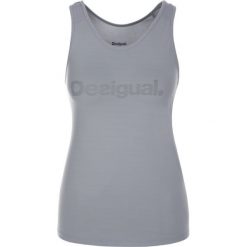 Top Desigual Tank Essentials 19SOTK25. Szare bluzki damskie Desigual, s, bez wzorów, z elastanu, polo, bez rękawów. W wyprzedaży za 89,00 zł.