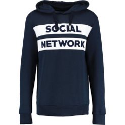 Bluzy męskie: French Kick SOCIAL NETWORK Bluza z kapturem navy