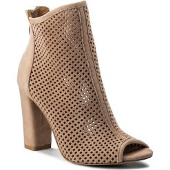 Buty zimowe damskie: Botki R.POLAŃSKI – 0920 Beż Zamsz