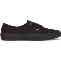 Vans Authentic Tenisówki Czarny. Czarne trampki męskie Vans, bez wzorów, z materiału, bez zapięcia. Za 283,95 zł.