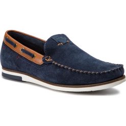 Mokasyny WRANGLER - Sharky WM91080A Navy 16. Niebieskie mokasyny męskie Wrangler, ze skóry, klasyczne. Za 299,00 zł.