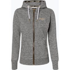 Superdry - Damska bluza rozpinana, szary. Szare bluzy rozpinane damskie Superdry, xs, z napisami. Za 349,95 zł.
