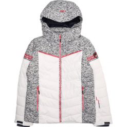 CMP Kurtka sportowa 'GIRL JACKET SNAPS HOOD' nakrapiany szary / biały. Szare kurtki dziewczęce marki CMP, z materiału, z kapturem. Za 293,72 zł.