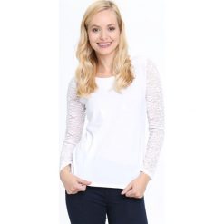 Biała Bluzka Enticing. Białe bluzki damskie z długim rękawem marki Born2be, xl. Za 24,99 zł.