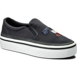 Tenisówki TOMMY HILFIGER - Tommy Sequins Flatform Sneaker FW0FW02796 Midnight 403. Niebieskie półbuty damskie TOMMY HILFIGER, na co dzień, bez wzorów, z gumy, bez obcasa, na koturnie, bez zapięcia. W wyprzedaży za 239,00 zł.