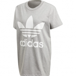 Koszulka adidas Originals CY4762. Koszulki damskie Adidas, na imprezę, bez wzorów, z bawełny, street, z kontrastowym kołnierzykiem, z krótkim rękawem. W wyprzedaży za 129,99 zł.