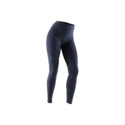 Legginsy Gym & Pilates FIT+ 500 Slim damskie. Niebieskie legginsy damskie DOMYOS, xs, bez wzorów, z elastanu. Za 49,99 zł.