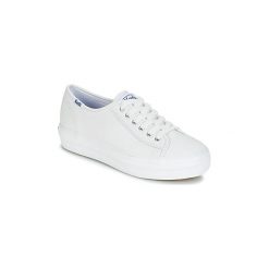 Buty Keds TRIPLE KICK CORE LEATHER. Białe trampki i tenisówki damskie marki Keds, bez wzorów, bez zapięcia. Za 303,20 zł.