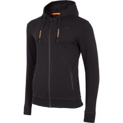 Bluza męska BLM006 - głęboka czerń. Czarne bluzy męskie marki 4f, m, bez wzorów, z dzianiny, z kapturem, bez rękawów, z kapturem. Za 149,99 zł.