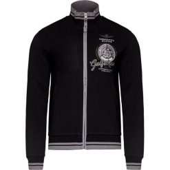Bluza AERONAUTICA MILITARE. Niebieskie bluzy męskie Aeronautica Militare, z haftami, z dzianiny, ze stójką, bez rękawów, bez kaptura. W wyprzedaży za 681,00 zł.