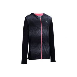 Bluza na zamek Gym Energy. Czarne kurtki dziewczęce DOMYOS. Za 59,99 zł.