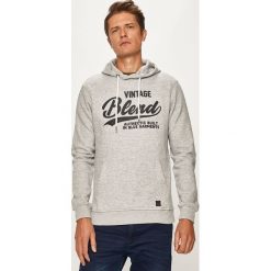 Blend - Bluza. Szare bluzy męskie Blend, xl, z nadrukiem, z bawełny, z kapturem. W wyprzedaży za 99,90 zł.