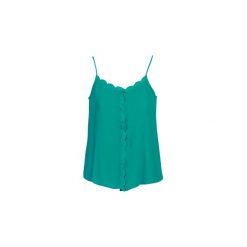 Bluzki Betty London KALOTTE. Niebieskie bluzki damskie marki Betty London, s, bez wzorów, bez kołnierzyka, bez rękawów. Za 109,00 zł.