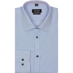 Koszule męskie jeansowe: koszula bexley 2002 długi rękaw slim fit niebieski