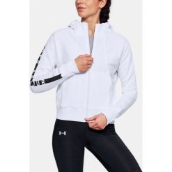 Bluzy sportowe damskie: Under Armour Bluza damska BETTER EUROPE FLEECE FZ biała r. S (1320606-100)