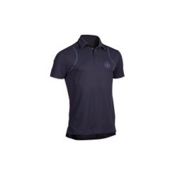 Koszulka jeździecka polo 500 mesh męska. Niebieskie koszulki męskie FOUGANZA, m, bez wzorów, z elastanu, bez rękawów. Za 79,99 zł.