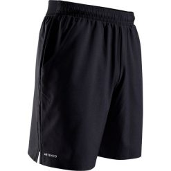 SPODENKI TENIS DRY 500 męskie. Czarne spodenki sportowe męskie ARTENGO, m, bez wzorów, z poliesteru, sportowe, tenisowe. Za 34,99 zł.