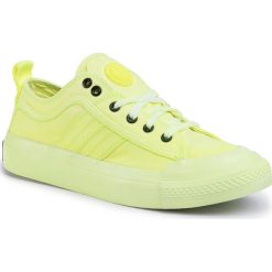 Tenisówki DIESEL - S-Astico Low Lace W Y01933 P3127 H7935 Fluo Lemon. Żółte półbuty damskie Diesel, bez wzorów, z gumy, bez zapięcia. Za 429,00 zł.