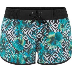 Szorty plażowe bonprix zielony z nadrukiem. Zielone bermudy damskie bonprix, z nadrukiem. Za 54,99 zł.