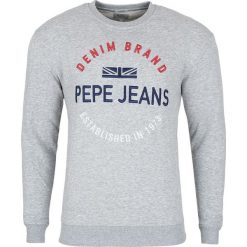 Bluza Pepe Jeans. Szare bluzki damskie xs, z haftami, z jeansu, bez rękawów, bez kaptura. Za 149,00 zł.