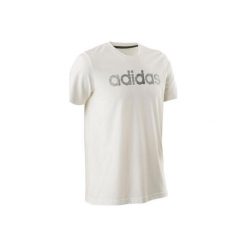 Koszulka krótki rękaw Gym & Pilates Decadio 100 męska. Białe koszulki męskie marki Adidas, m, bez wzorów, z bawełny, bez kołnierzyka, z krótkim rękawem, krótkie. Za 64,99 zł.